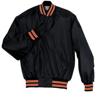 Holloway 229140 Heritage Jacket in Black/Orange/White size Large   Nylon