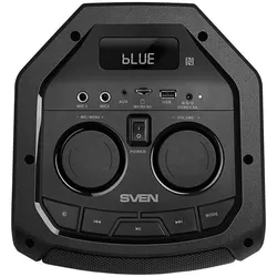 Sven Speaker PS-710, black (, TWS, Bluetooth, FM, USB, microSD, LED-display, *h), SV-021696, Bluetooth Lautsprecher, Schwarz