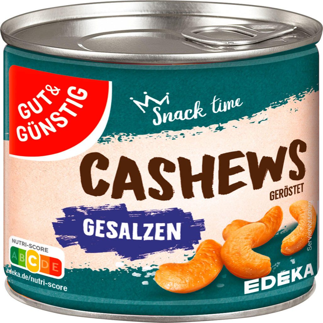 GUT&GÜNSTIG Cashews geröstet & gesalzen Nüsse 150,0 g 643315000