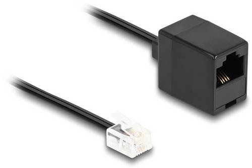 Delock Telefon (analog) Anschlusskabel 2m Schwarz