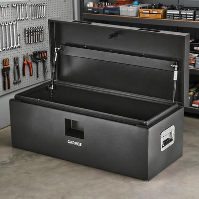 Garvee 48'' Heavy Duty Truck Bed Tool Box, Steel Trailer Tongue Box with Side Handles