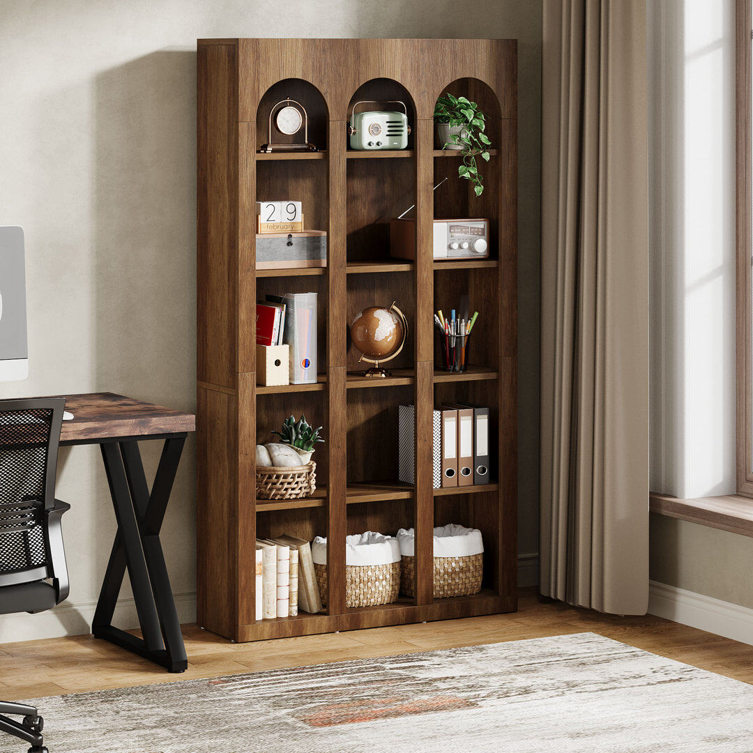 Blue Elephant 180 cm H x 100 cm W Standard Bookcase Brown 180cm H X 100cm W X 30cm D