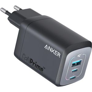 Anker USB-Ladegerät 735 GaNPrime, 67 Watt, 2x USB-C und 1x USB-A, 3 Ports, Schnellladegerät