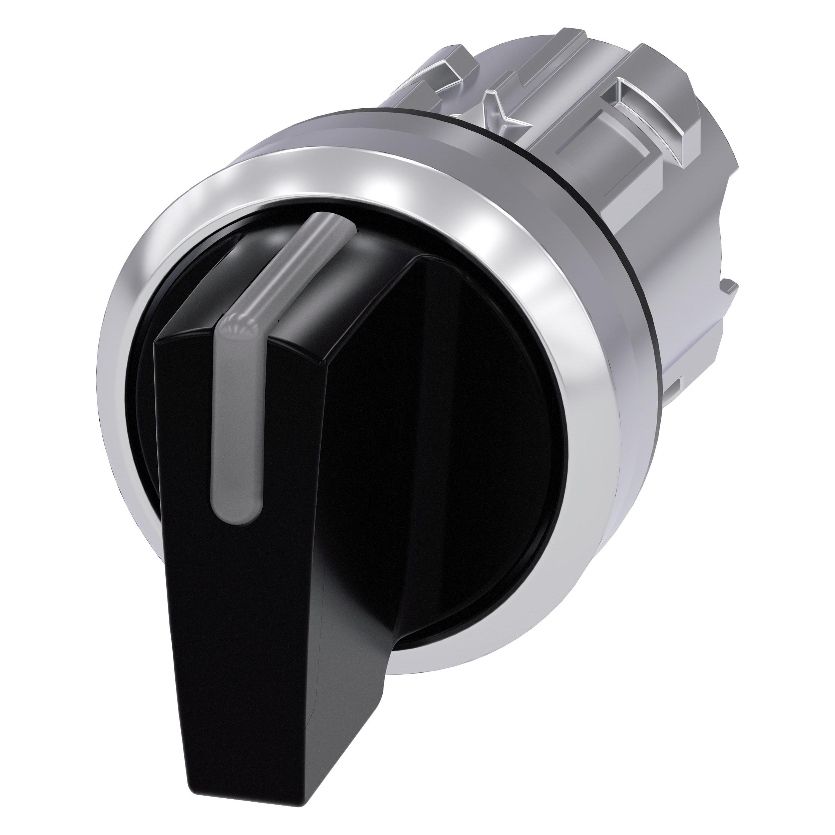 Siemens Selector Switch I-O-Ii Black (3SU1052-2BL10-0AA0)