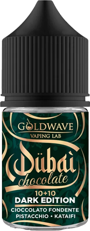 Goldwave Dubai Chocolate Dark Edition Aroma Mini Shot 10ml Cioccolato Fondente Pistacchio Kataifi