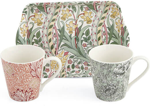 Morris & Co. Mug & Tray Set