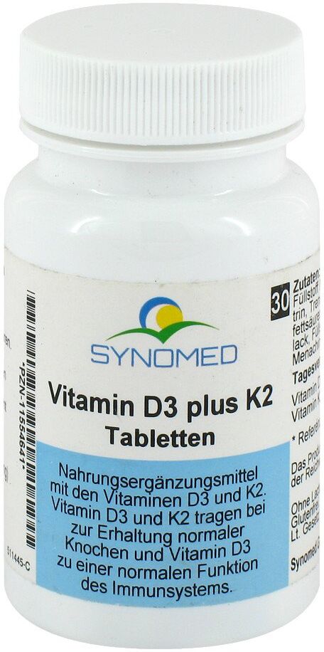Vitamin D3 Plus K2 Tabletten 30stk