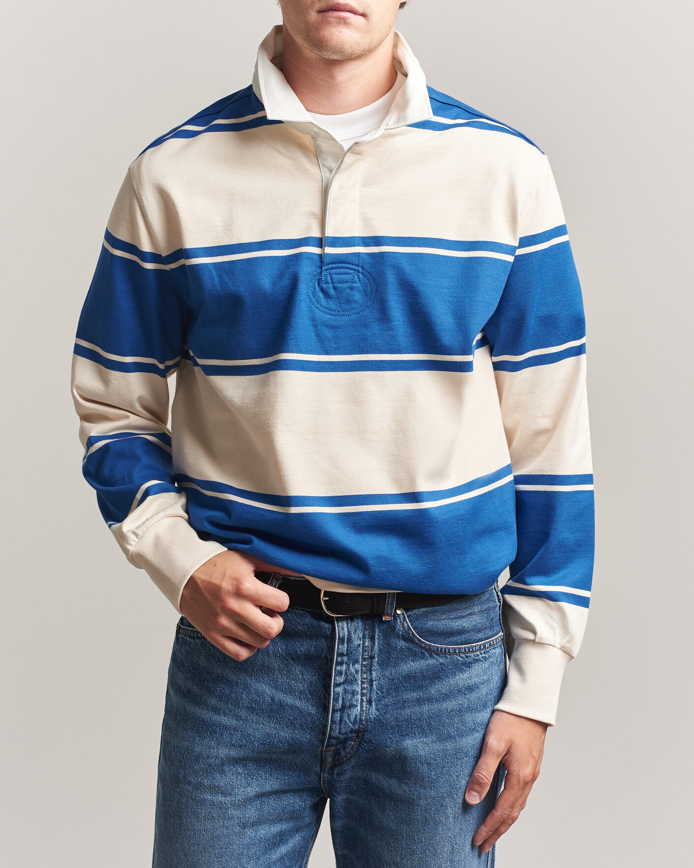 Gant Striped Rugger Nautical Blue men XL Flerfarvet