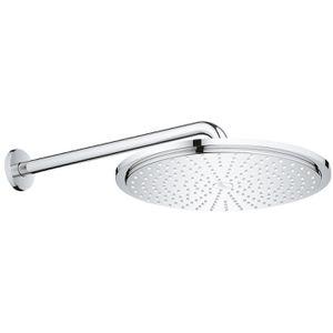 GROHE Kopfbrause Rainshower Cosmopolitan 310, verchromt, Ø 31cm, rund, mit 1 Strahlart & 38cm Brausearm