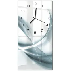 WANDUHR aus Glas 30x60 cm - Abstraktion