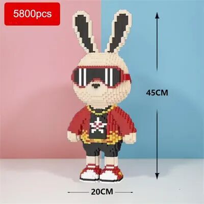 Smart Shopping Spot DIY Kids Toy Candy Rabbit Colorful Mini Model Desktop Decoration b