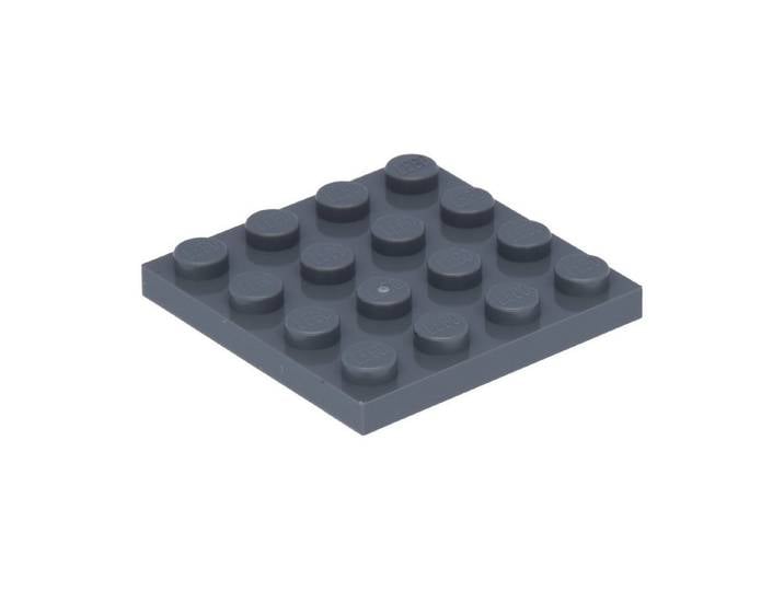 LEGO® 1000 Stück Bauplatten, 4x4, Dunkelgrau Spielbausteine