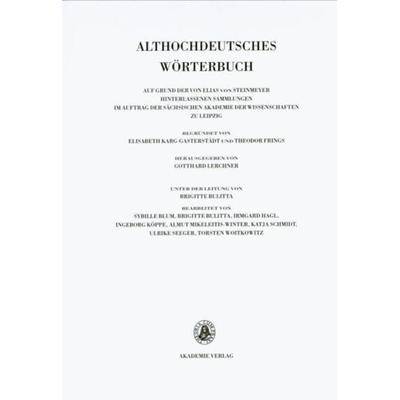 Althochdeutsches Wörterbuch / Band VI: M–N. 9. Lieferung (minnon bis mit), Taschenbuch von , De Gruyter, 978-3-05-006332-4