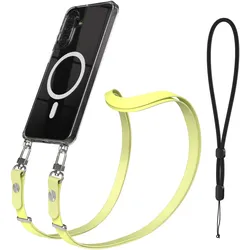 EAZY CASE Handykette magnetisch mit MagSafe Handyhülle für Samsung Galaxy A17, Handykette, Gelb