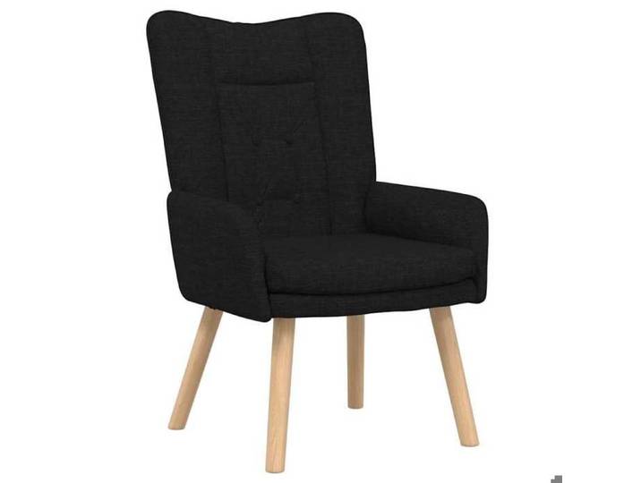 [9903214]Fauteuil simple - Chaise-Canapé - Contemporain - Chaise relaxant Noir 63x67x94cm tissu Poids:8.55 Kg