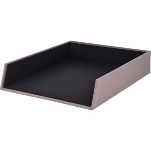 Rössler-Papier Briefablage 1335452490, S.O.H.O. A4, taupe, stapelbar, Pappe, 4 Stück