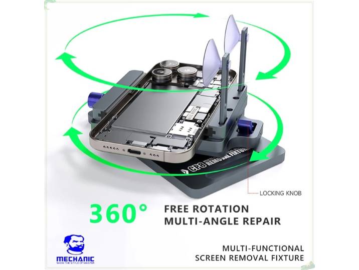 Séparateur d'écran LCD universel mécanique CP8, pour écran de téléphone portable, retrait du verre arrière, maintien de la pression, outils de serrage rotatifs