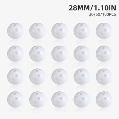 Inspire Picks Plastic Rattle Bell Balls & Squeaker Inserts For DIY Pet Toys Plush Toy Repair Accessories (30 50 100PCS) rattle Ball 28mm 30pcs