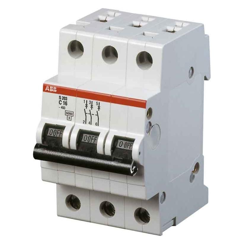 ABB STOTZ-KONTAKT Sicherungsautomat 6kA 13A C 3p S203-C13 (2CDS253001R0134)