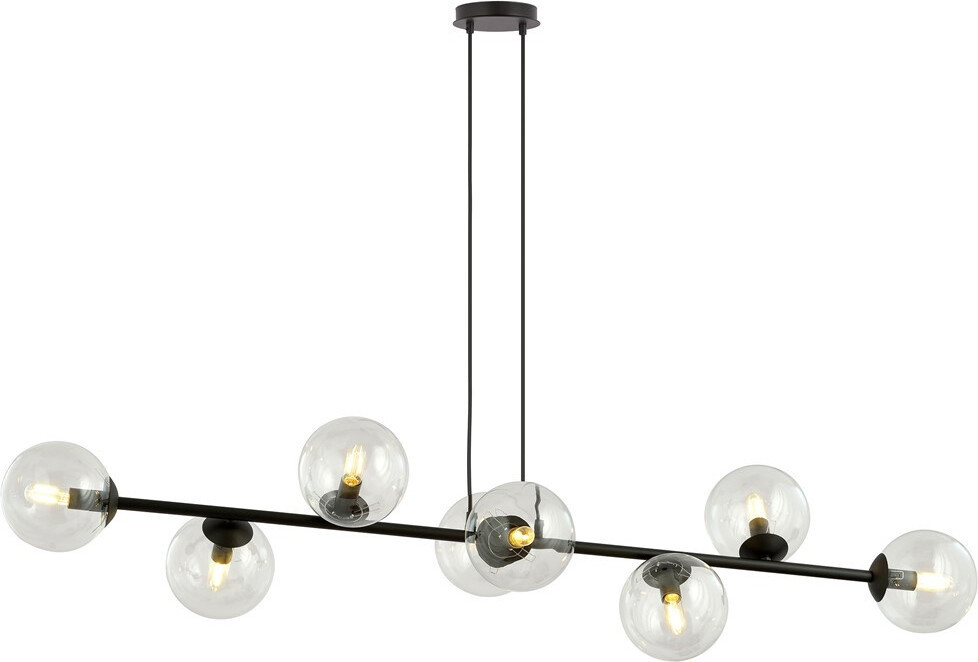 Emibig Rossi Hanglamp 8xE14 40W wit/transparant