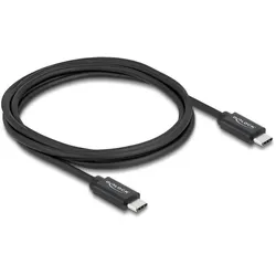 Delock Koaxiales USB 40 Gbps Kabel USB PD 3.1 240 W 2 m (2 m, USB 4, 240 W), USB Kabel
