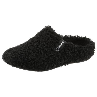 Pantoffel VERBENAS, Damen, Gr. 35, wärmend, schwarz, Textil, Schuhe Hausschuh Pantoffeln Plüsch Hausschuh, Hausschuh, Homeslipper, Clog in kuscheliger Optik