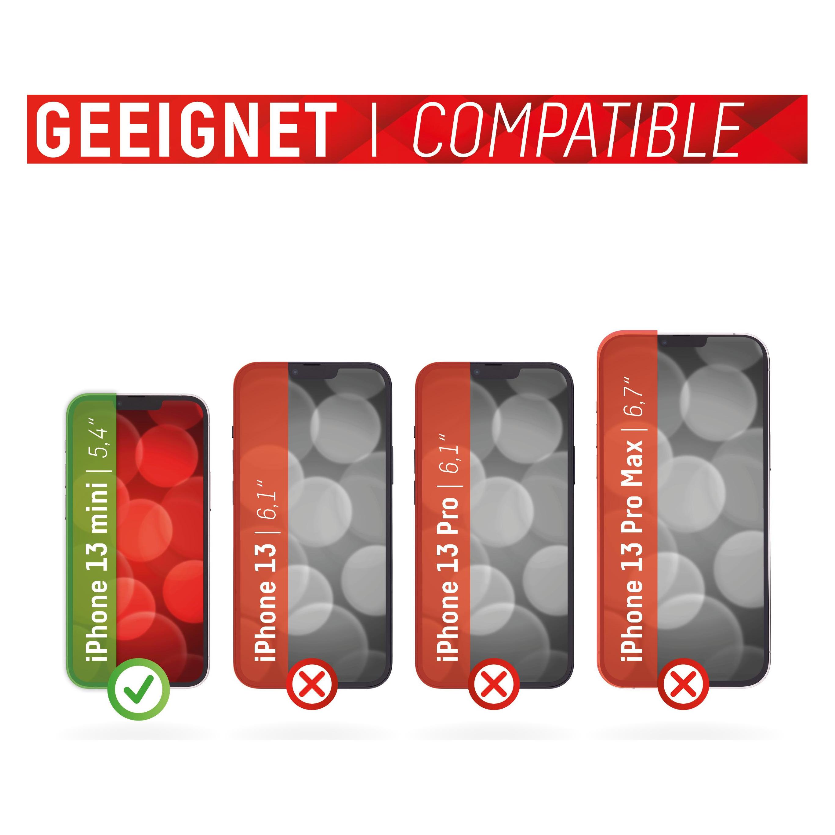 Displex Smart Glass, Displayschutzfolie (1 Stk., Apple iPhone 13 mini) (01632)