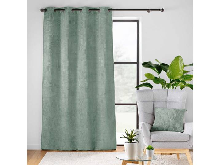 Rideau obscurcissant flanelle 140x240 vert Flanela