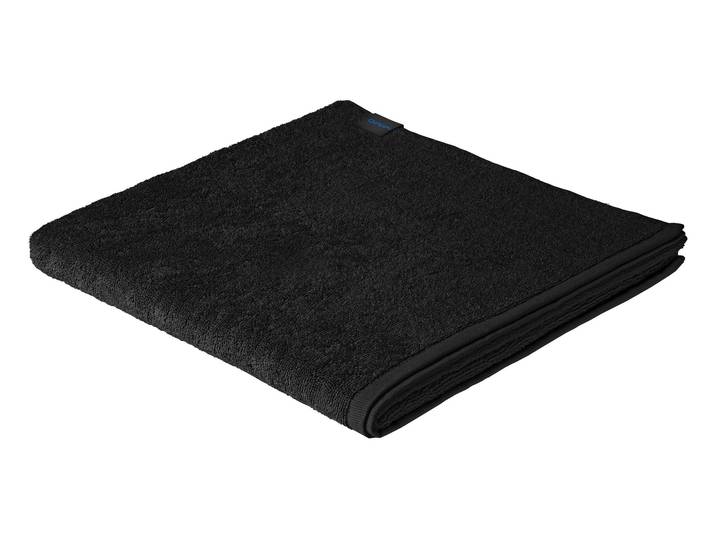 Duschtuch Mimo Sea , schwarz, B:70cm L:140cm, Baumwolle, Handtücher, Duschtuch