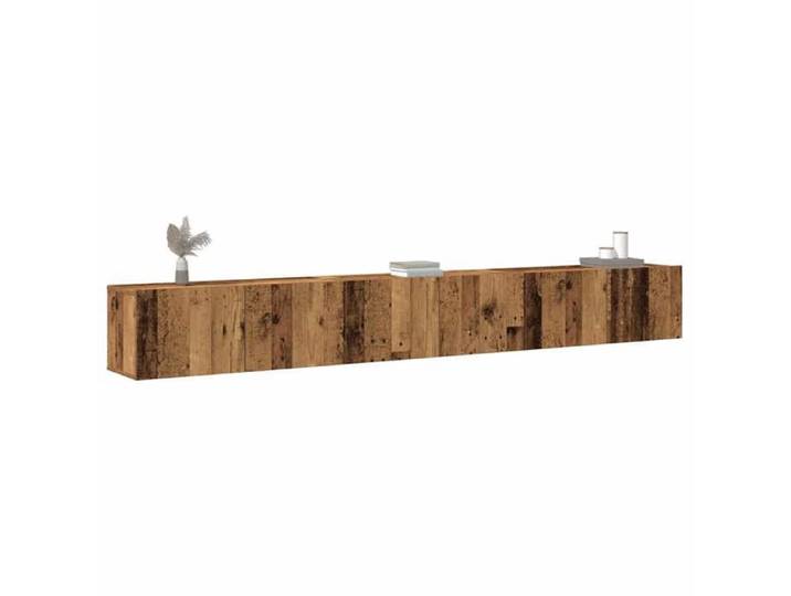 (ON SALE)Meuble hifi Ensemble de meuble TV mural 3 pcs - vieux Bois - Bois d'ingénierie - centre de divertissement EU563496