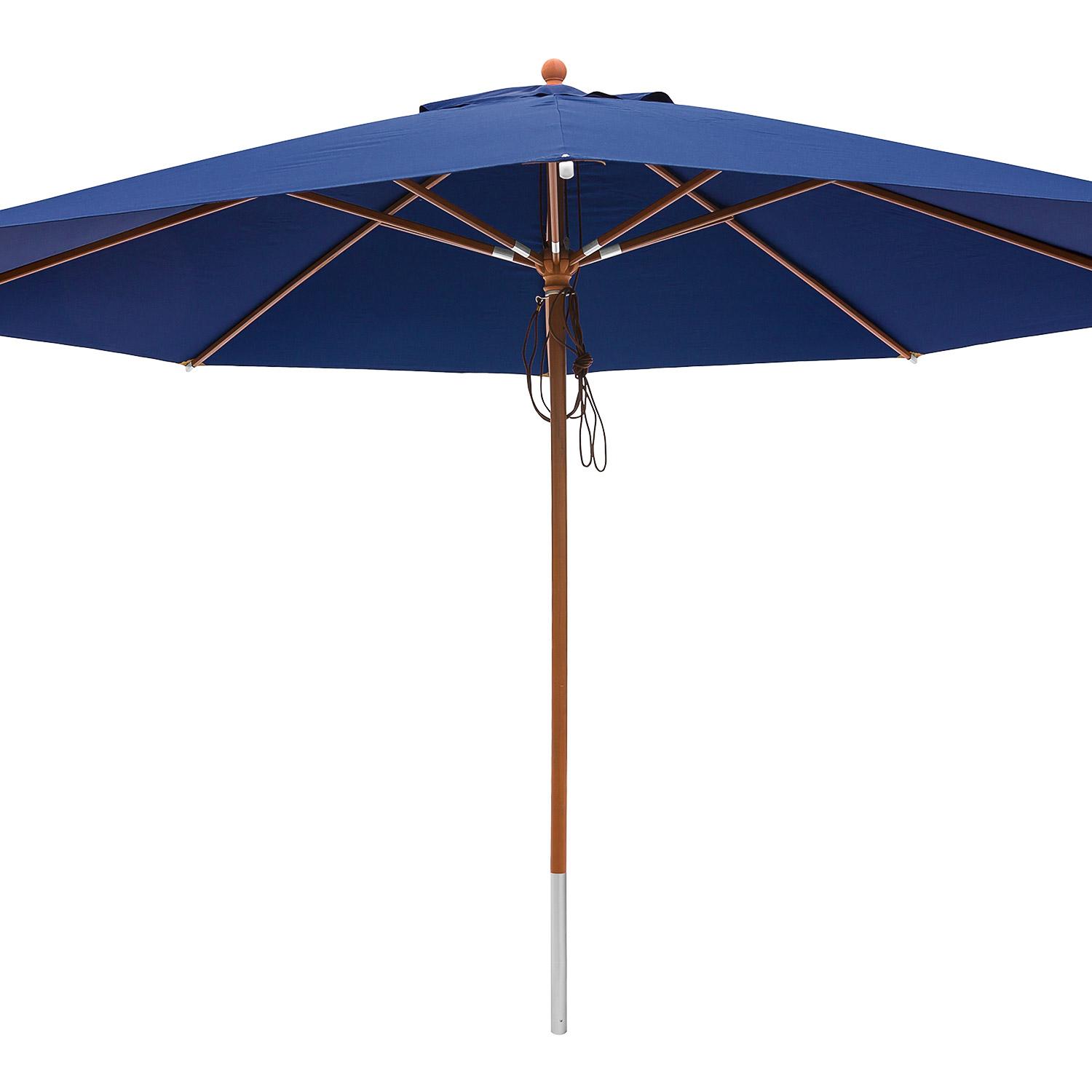 anndora Sonnenschirm Marktschirm Gastronomie 4m rund Navy Dunkelblau Winddach UV-Schutz - Navy Blau