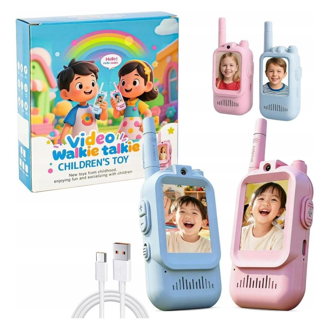 Xrec Zestaw 2 Radiotelefon Krótkofalówka Walkie Talkie Obraz Video Lcd / Dj05 (XREC)
