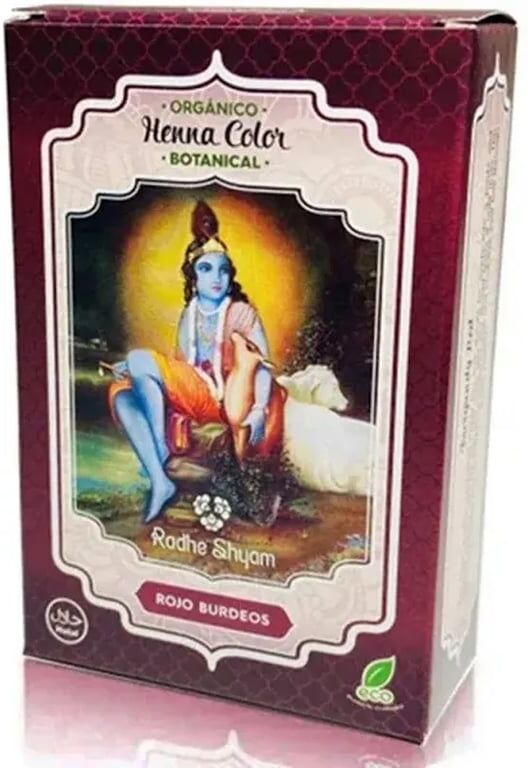 Radhe Shyam Henna Botanicals Eco #Vermelho Bordô 100g