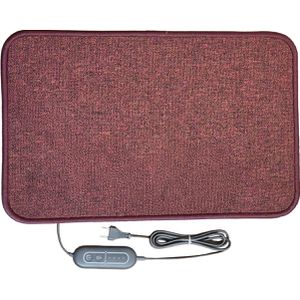 Arnold-Rak Heizmatte HeatMaster FH 21054-BD, bordeaux, 90 x 60 cm, 150 Watt, mit Timer & Thermostat, bis 40°C