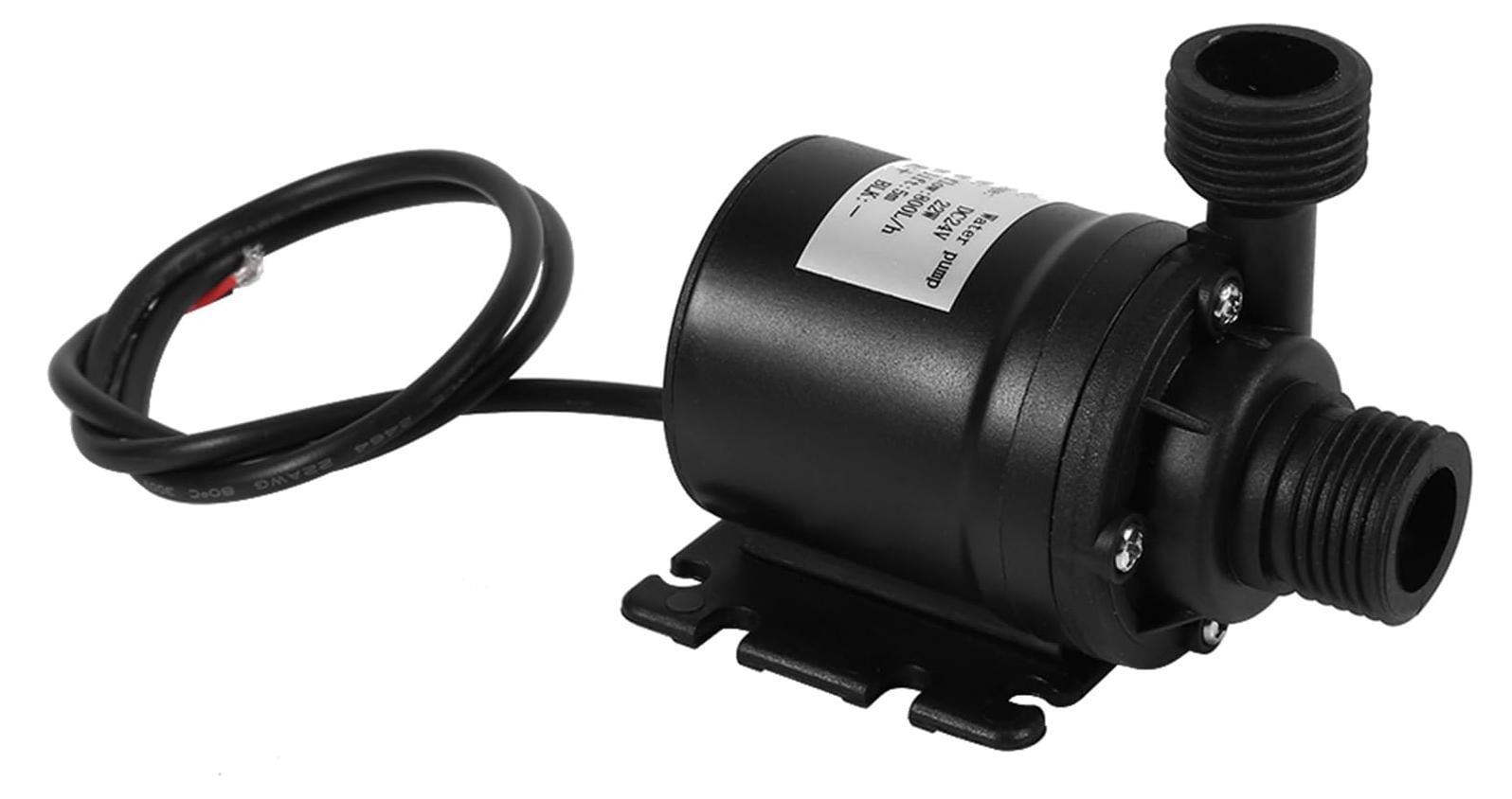 Lustrens Mini DC 24 V waterpomp, borstelloze circulatiepomp met 800 l/u capaciteit