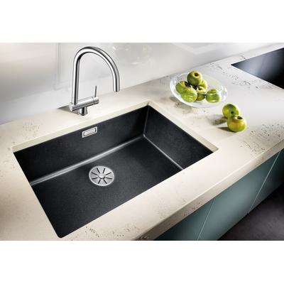 Granitspüle BLANCO "SUBLINE 700-U", schwarz (anthrazit), B:73cm, Verbundwerkstoff, Küchenspülen