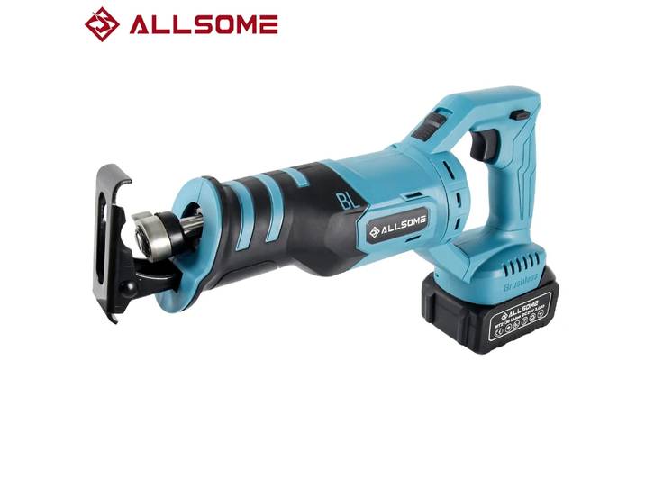 Allsome-Scie alternative sans fil avec 3 scies, bois, métal, PVC, coupe électrique, 21V