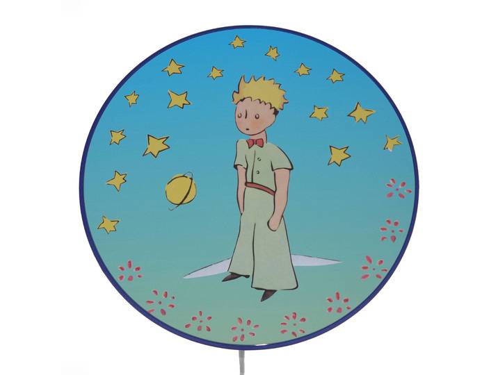 Niermann Standby Wandleuchte Kleiner Prinz mit Zwischenschalter, blau, für Kinderzimmer, Kunststoff
