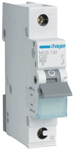 Hager MCS132 C-type 1P 1-module automaat (32 A)