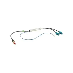ACV 1524-05-1 Antennenadapter Fakra(m)(x2)>DIN(m) 12V Phantom LEONI