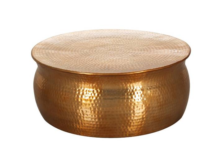 Couchtisch Karam Ø ca. 75 cm Alu Gold