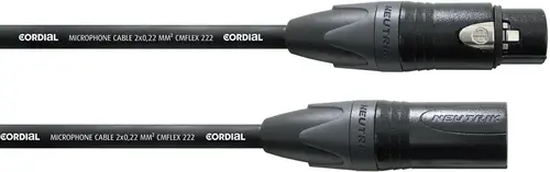 Cordial CPM 5 FM-FLEX XLR Verbindungskabel [1x XLR-Buchse - 1x XLR-Stecker] 5.00m Schwarz