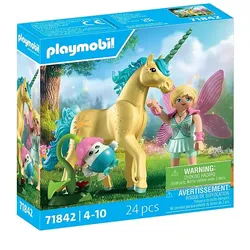 PLAYMOBIL 71842 - Magic Unicorns - Sammeleinhorn Sonnenscheinblüte mit Fee
