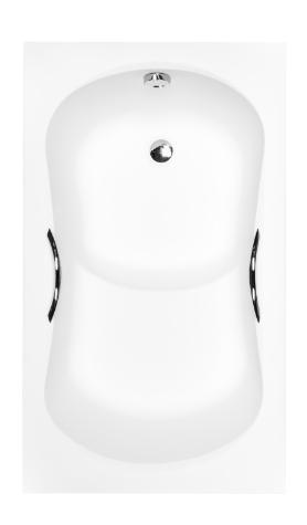 Badewanne ARIA REHAB plus 120x70 mit Füßen , mit Siphon (ohne Schürze)