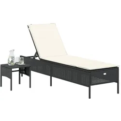 vidaXL, Liegestuhl, Marmonas (Vollverflechtung (2 Stück)) (198 cm)