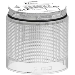 Schneider Electric XV6C67 Leuchtelement, Harmony XV6, modular, 60mm, weiss, 24V ACDC, Blitzlicht, energieeffiziente LED