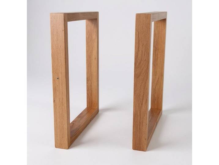 DaoWood Tischbein Tischbeine aus Holz Tischkufen aus massiver Eiche