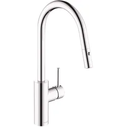 KLUDI E-GO Voice elektrisch, Spültisch-Einhandmischer mit Netzstecker chrom 423000577