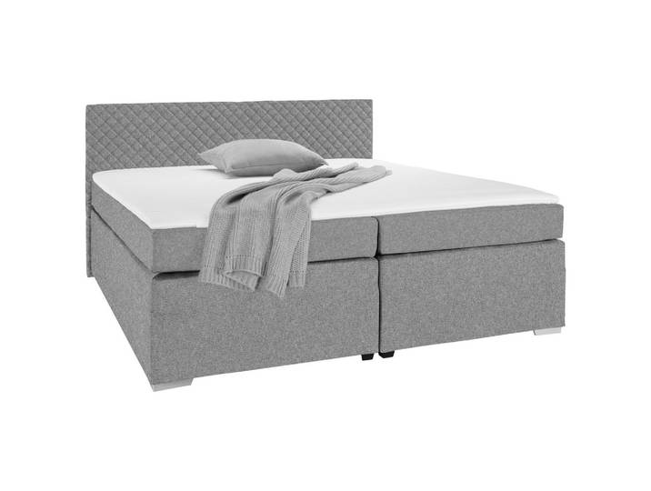 Boxspringbett 180/200 cm Silberfarben