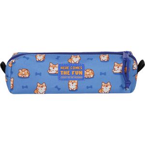 Legami Federmäppchen My Pencil Case Corgi, SPC0014, Schlamperetui, aus Stoff, blau